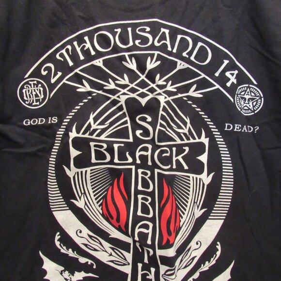 Black Sabbath 2014 Live Tour Pilot T-Shirt Ozzy Obey God is Dead? Black Small - Picture 6 of 8